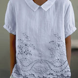 Liliana - Camisa Bordada Floral