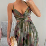 Giselle | Maxi-Vestido Encantador com Estampa Floral