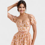 Valentina - Vestido Floral Coral