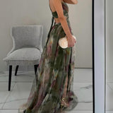 Giselle | Maxi-Vestido Encantador com Estampa Floral