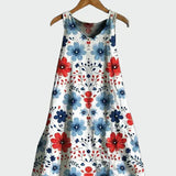 Vestido com Estampa Floral