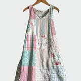 Vestido com Estampa Pastel