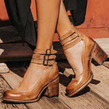 Ginevra - Sapatos de salto alto com tiras múltiplas e sola grossa