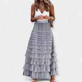 Saia Boho com Acabamento de Cetim