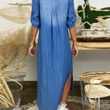 Ibiza - Vestido Maxi De Ganga