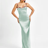 Pixie | Vestido longo em satin