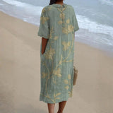 Evelina - Vestido Floral com um Encantador Colarinho Peter Pan