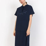 Sásquia - Vestido casual com capuz