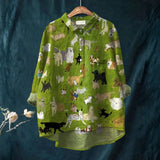 Bárbara - Camiseta Casual de Arte de Cão Fofa
