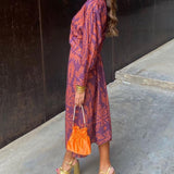 Celeste | Vestido Midi Elegância Florida