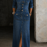 Lada | Vestido de jeans clássico e confortável