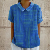 Mara - Camisa Geométrica Listrada
