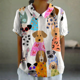 Tina - Camisa com Estampa de Cães