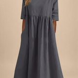 Minea - Vestido Em Algodão Arejado