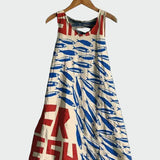 Vestido com Estampa de Sardinhas