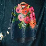 Carla - Camisa Casual com Estampa Floral