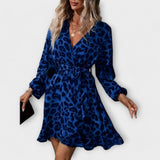Vestido de leopardo com cinto