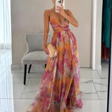 Giselle | Maxi-Vestido Encantador com Estampa Floral