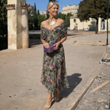 Mikaela | Vestido Maxi de Ombros Descobertos