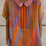 Nina - Camisa Listrada Geométrica