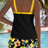 Elisa - Tankini de Duas Peças Elegante