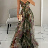Giselle | Maxi-Vestido Encantador com Estampa Floral