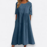 Minea - Vestido Em Algodão Arejado