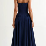 Odete - Vestido midi corpete estruturado