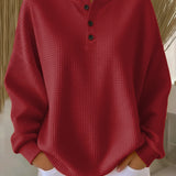 Miranda | Felpa Henley Goffrata