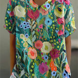 Diana - Camisa Floral em Aquarela