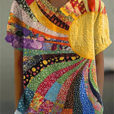 Mel - Camisa Patchwork Sunburst