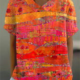 Isa - Camisa com Estampa Abstrata