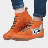 Kitty - Botas de couro para amantes de gatos