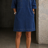 Jitka | Vestido de ganga descontraído