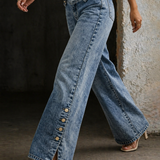 Míša | Jeans de cintura alta com rachas