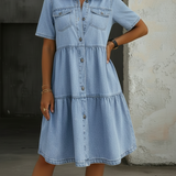 Sofie | Vestido de ganga casualmente elegante