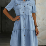 Sofie | Vestido de ganga casualmente elegante