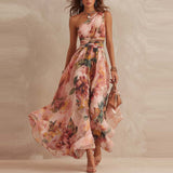 Aurora | Vestido Floral Assimétrico