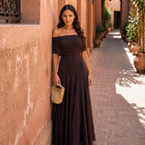 Vestido Toledo em castanho