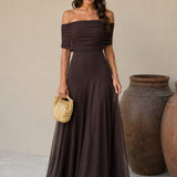 Vestido Toledo em castanho