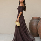 Vestido Toledo em castanho