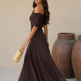 Vestido Toledo em castanho