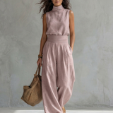 Maria | Conjunto completo de palazzo e top