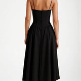 Odete - Vestido midi corpete estruturado
