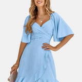 Clara - Vestido Midi Azul-Claro