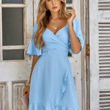 Clara - Vestido Midi Azul-Claro