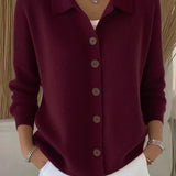 Fosca | Cardigan com Gola e Botões