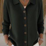 Fosca | Cardigan com Gola e Botões
