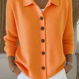 Fosca | Cardigan com Gola e Botões