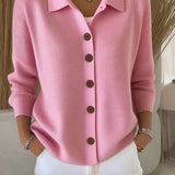 Fosca | Cardigan com Gola e Botões